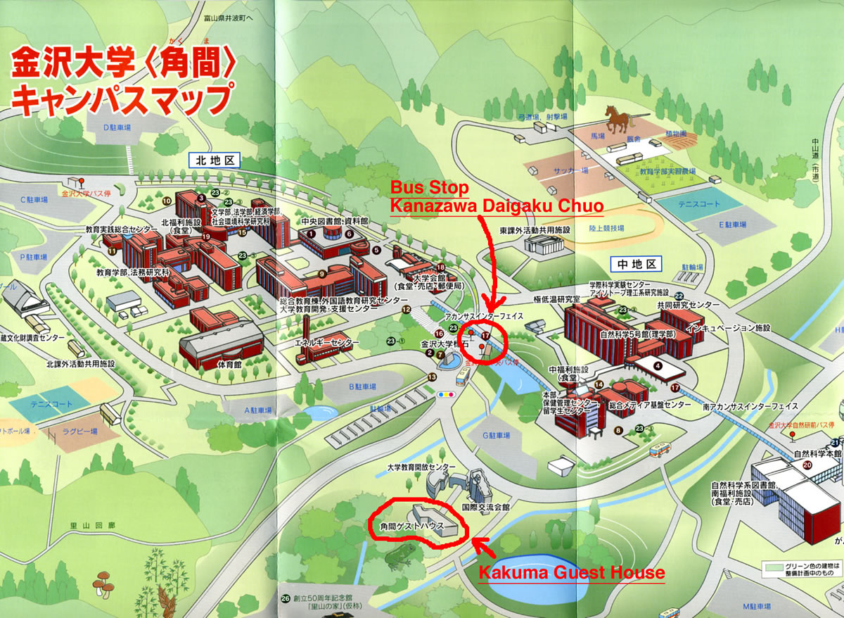 Kanazawa tourist map